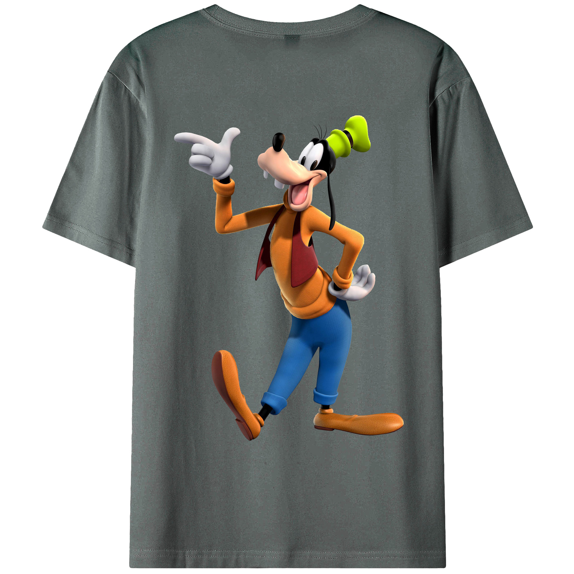 （画像用） ミッキーマウス Mickey Mouse 綿100％ メンズ半袖Tシャツ（バックプリント） 通気性